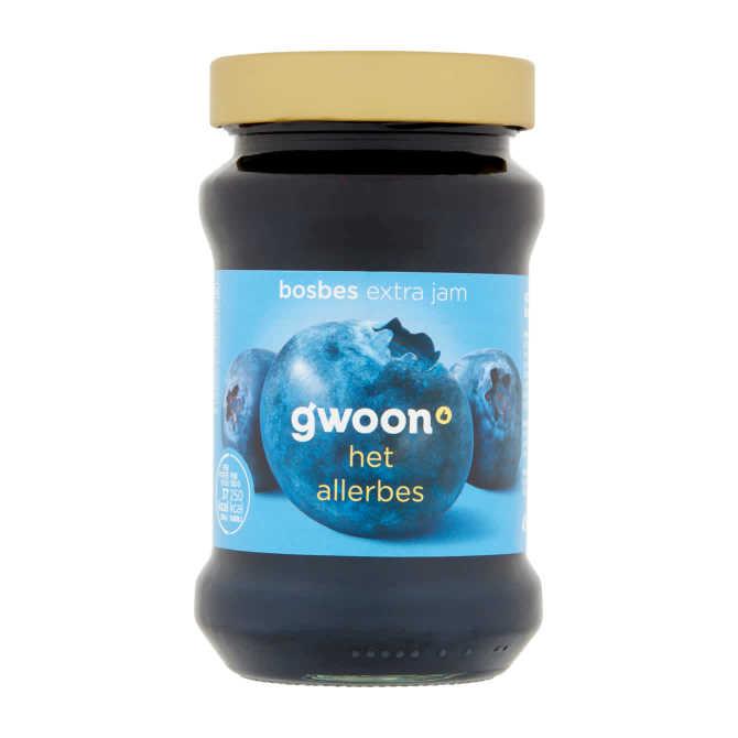 g&#039;woon Extra jam bosbessen