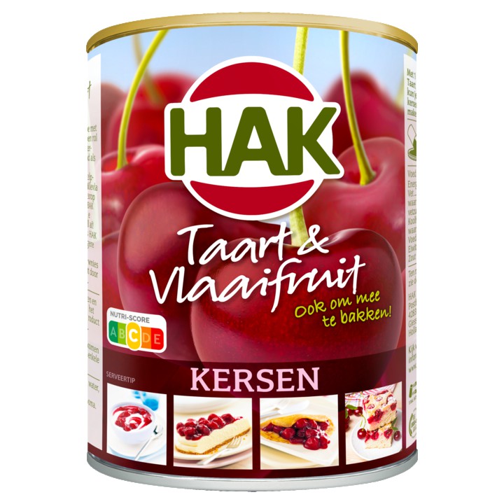Hak Taart &amp;amp; Vlaaifruit Kersen 430g