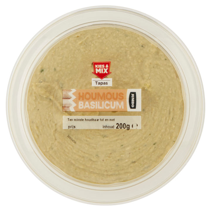 Jumbo Houmous Basilicum 200g