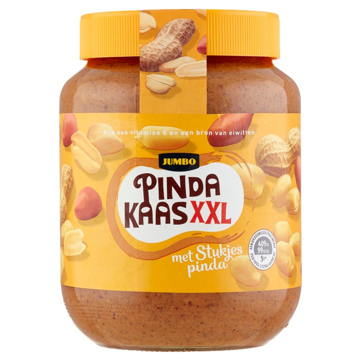 Jumbo Pindakaas XXL met Stukjes Pinda 825g