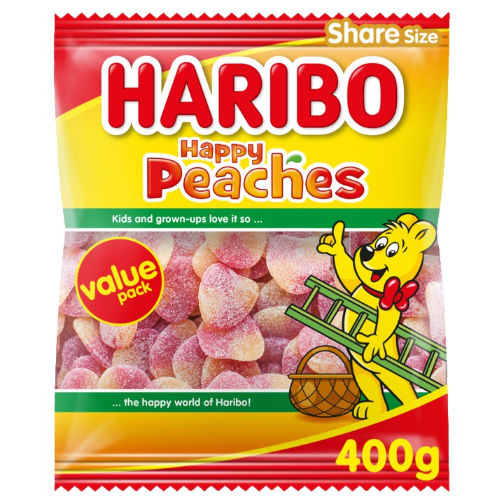 Haribo Happy Peaches Value Pack 400g