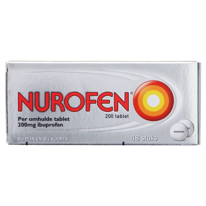 Nurofen Ibuprofen tabletten (200 mg), 48 stuks