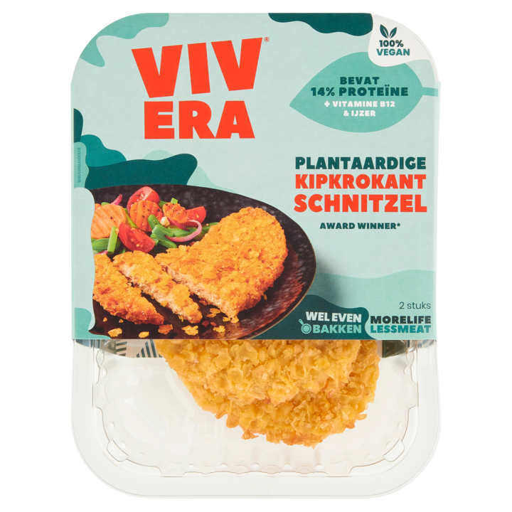 Vivera Plantaardige Kipkrokant Schnitzel 2 Stuks 200g