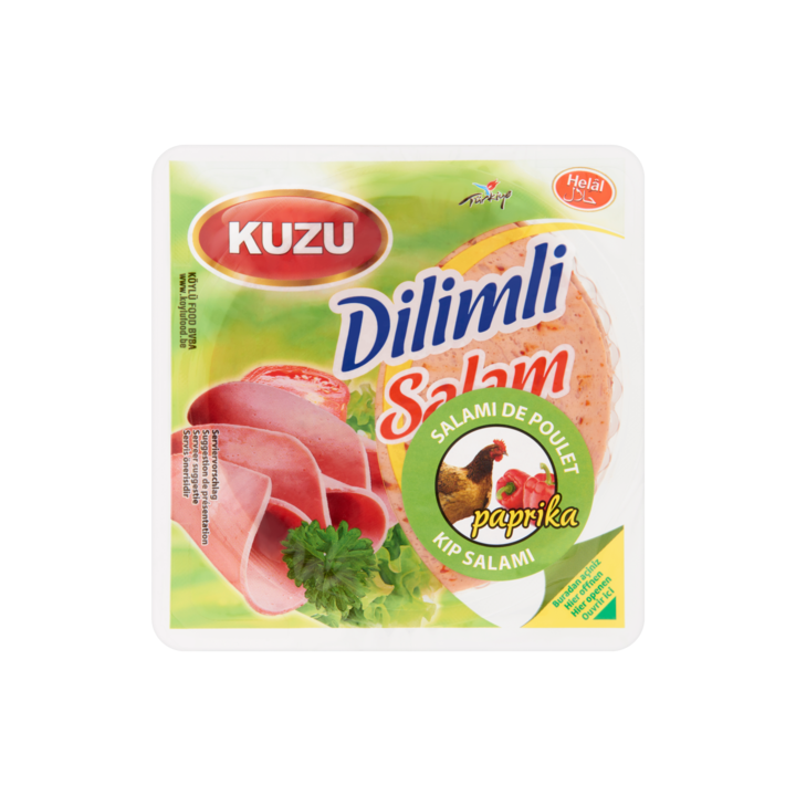 Kuzu Kip Salami met Paprika 200g