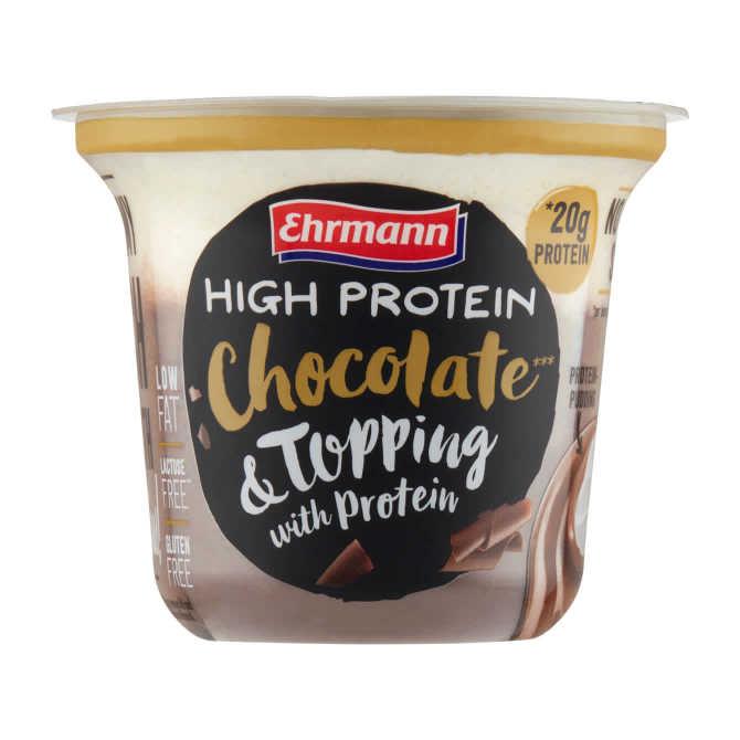 Ehrmann High protein chocolate &amp; topping