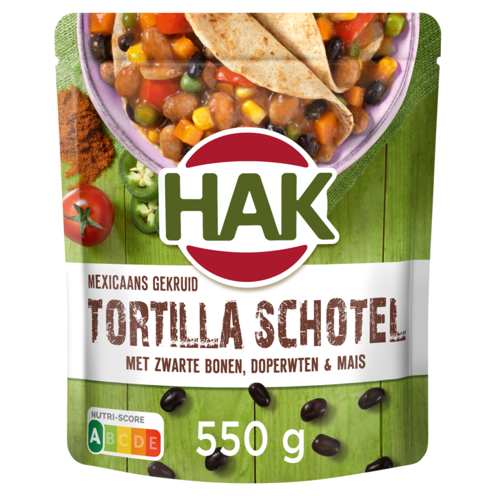 Hak Mexicaans Gekruid Tortilla Schotel 550g