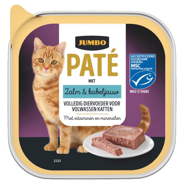 Jumbo Pat&amp;eacute; met Zalm &amp;amp; Kabeljauw 100g