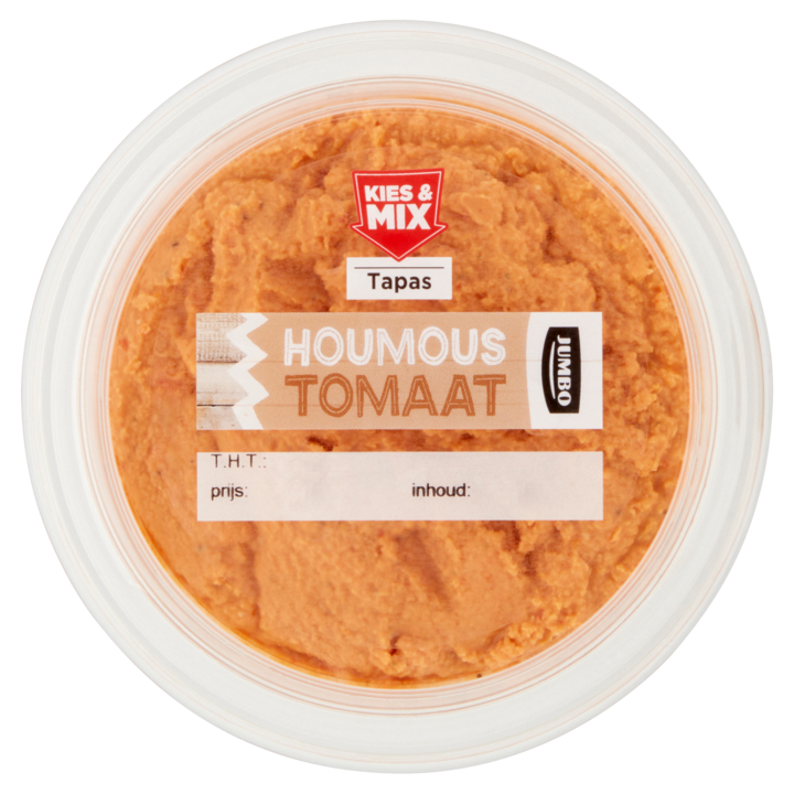 Jumbo Houmous Tomaat 200g