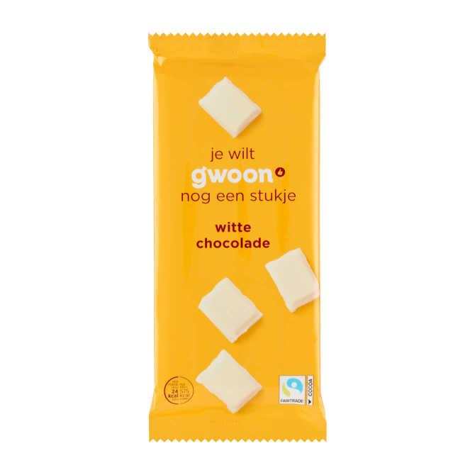 g&#039;woon Tablet wit chocolade