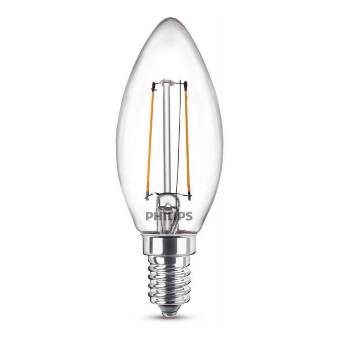 Philips LED filament kaars 25W E14