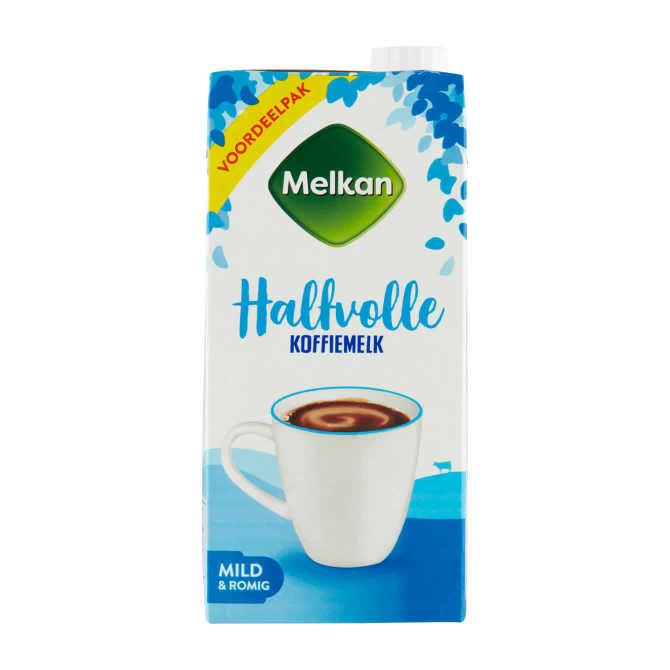 Melkan Halfvolle koffiemelk voordeelpak