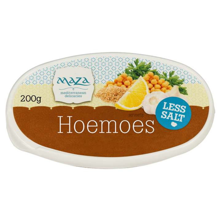 Maza Hoemoes Less Salt 200g