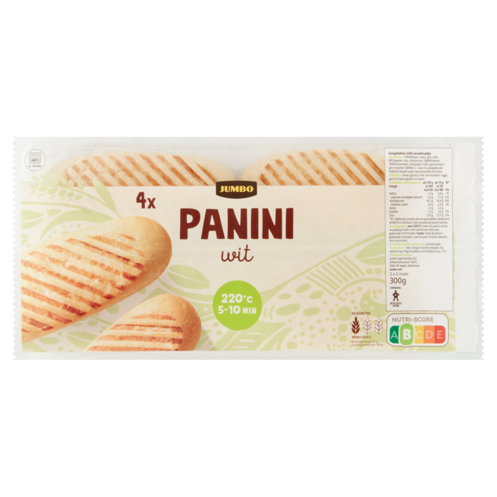 Jumbo - Panini Wit - 4 Stuks