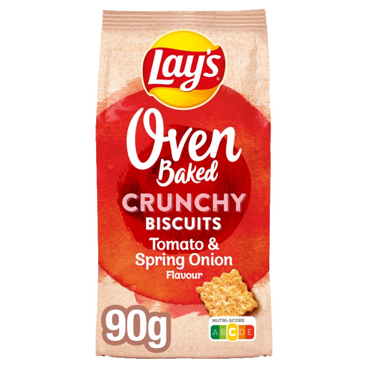 Lay&amp;#x27;s Oven Baked Biscuits Tomaat &amp;amp; Onion 90gr