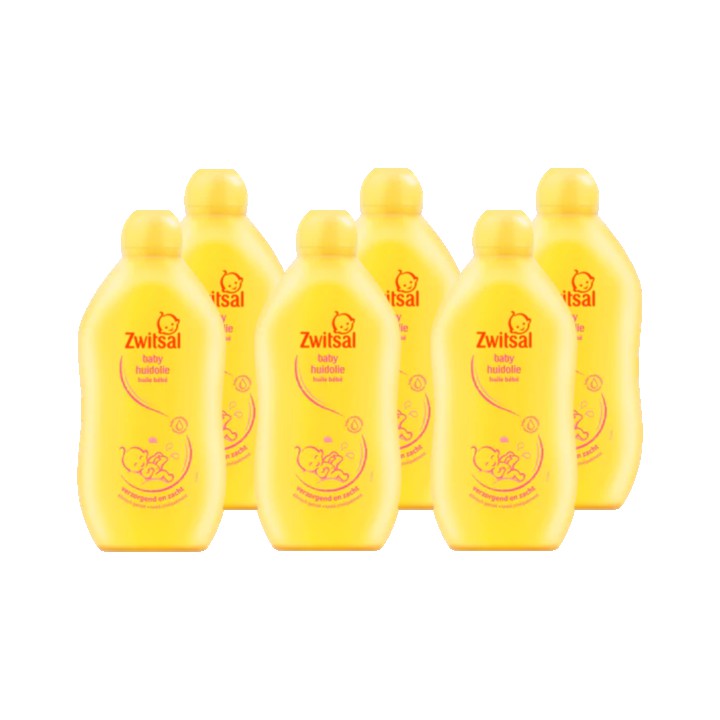 Zwitsal Voor je Baby Zachte Verzorging voor een Gevoelig Huidje Huidolie 6 x 400ml