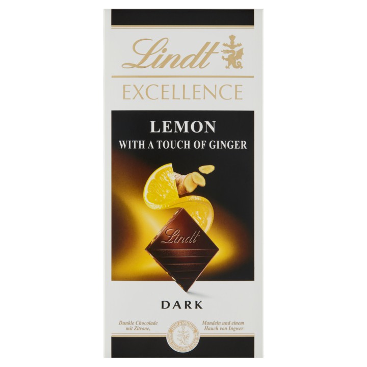 Lindt Excellence Lemon Ginger 100g