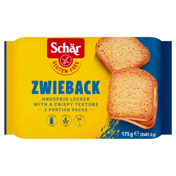 Sch&amp;auml;r Zwieback Glutenvrij  2 x 87, 5g