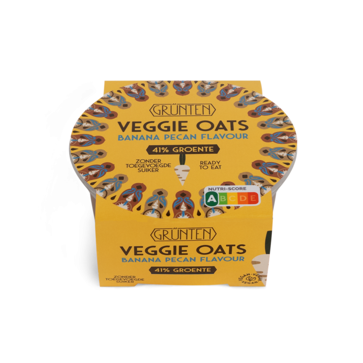 Gr&amp;uuml;nten Veggie Oats &amp;ndash; Banana Pecan 150g