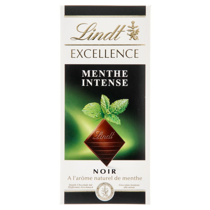 Lindt Excellence Mint Intense Noir 100g