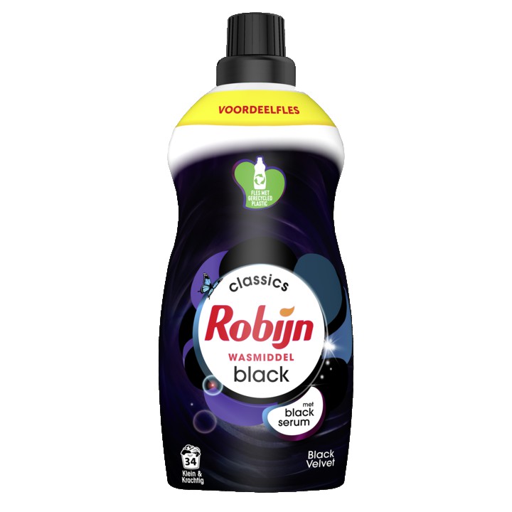 Robijn Klein &amp;amp; Krachtig Classics Vloeibaar Wasmiddel Black Velvet 34 Wasbeurten