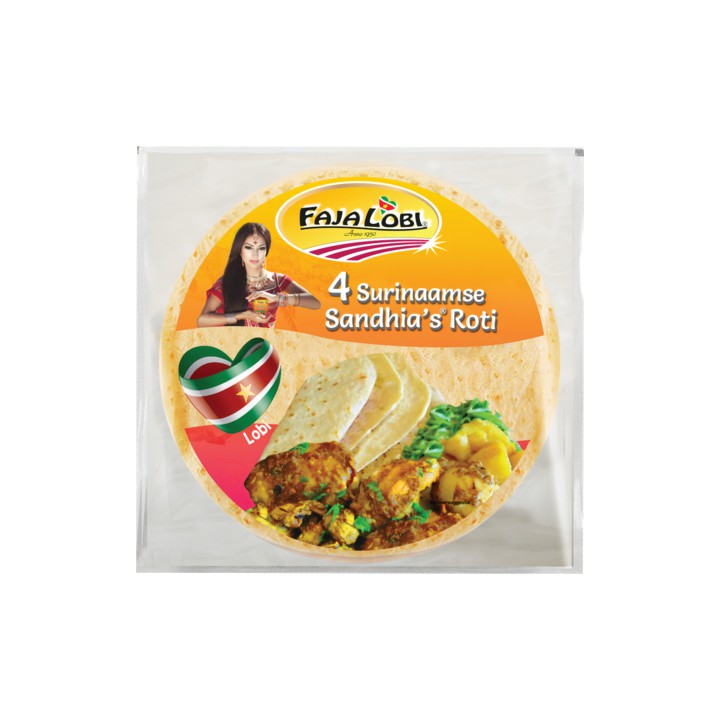 Faja Lobi Sandhia&amp;#x27;s Roti 4 Stuks 280g