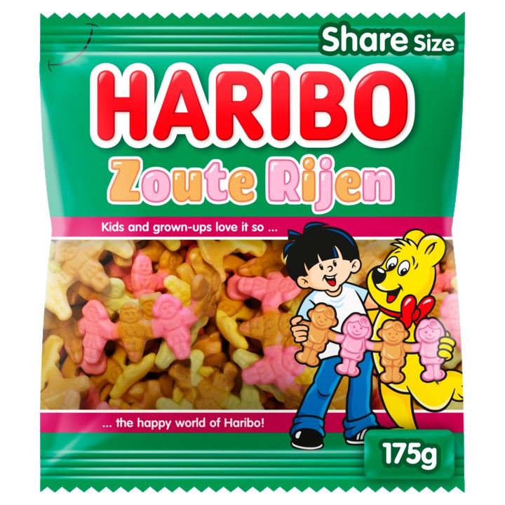 Haribo Zoute Rijen 175g