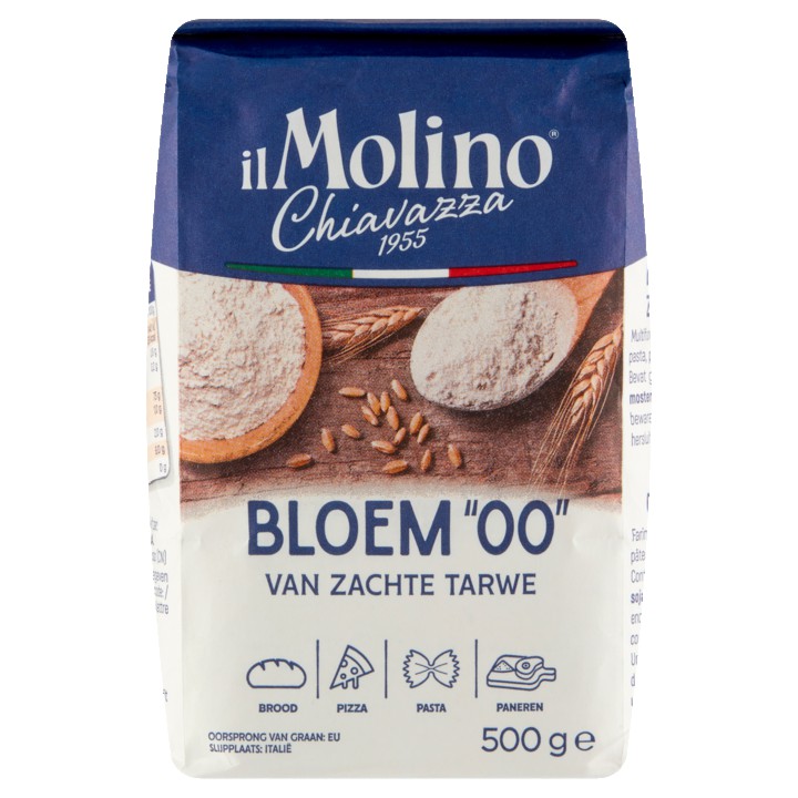 Il Molino Chiavazza Bloem &amp;quot;00&amp;quot; van Zachte Tarwe 500g