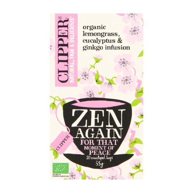 Clipper Zen again organic lemongrass, eucalyptus &amp; ginkgo infusion