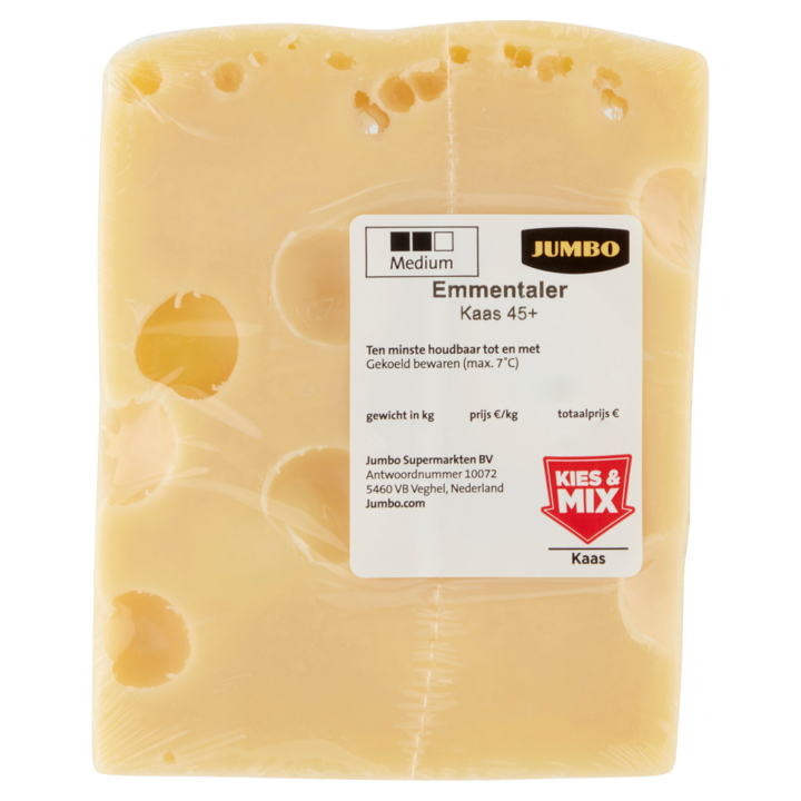 Jumbo Emmentaler Kaas 45+ ca. 120g