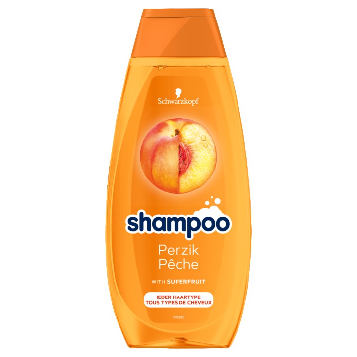 Schwarzkopf Shampoo Perzik 400 ml, voor ieder haartype