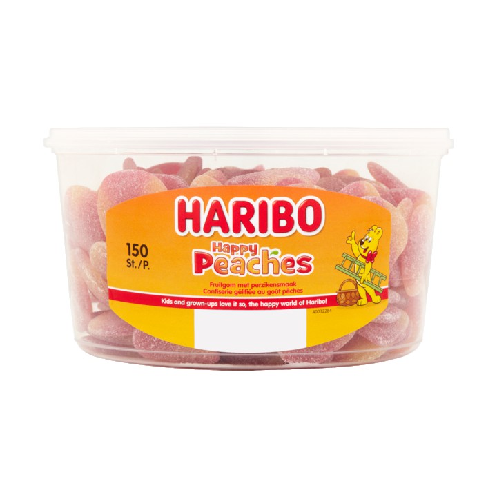 Haribo Happy Peaches 150 Stuks 1350g