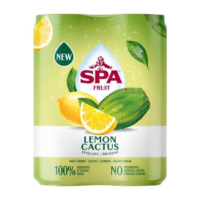 Spa Fruit lemon cactus blik 4 x 25 cl