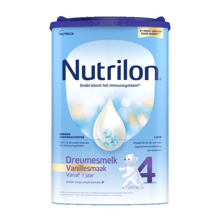 Nutrilon Dreumesmelk 4 Vanillesmaak 12+ Maanden 800g