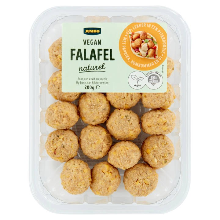 Jumbo Vegan Falafel Naturel 200g