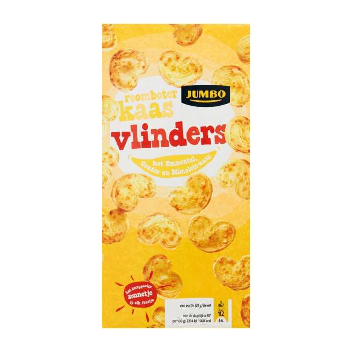 Jumbo Roomboter Kaas Vlinders 100g