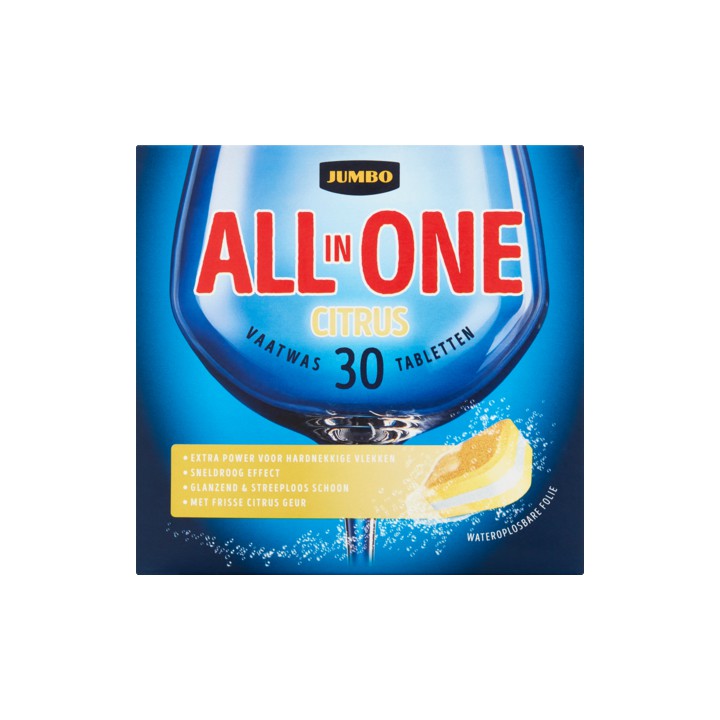 Jumbo All-in-One Vaatwastabletten Citrus 30 x 16g