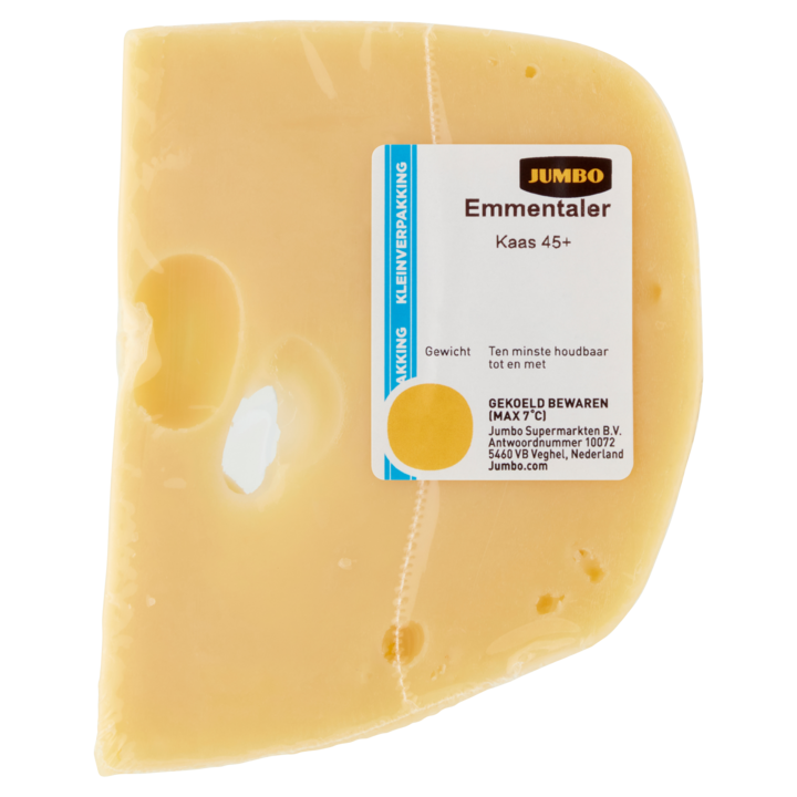 Jumbo Emmentaler Kaas 45+ Kleinverpakking 90g