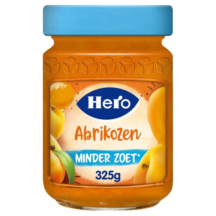 Hero Jam Minder Zoet Abrikozen 325g