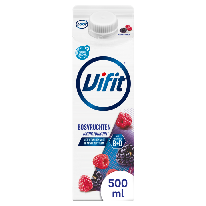 Vifit drinkyoghurt bosvruchten 500ml