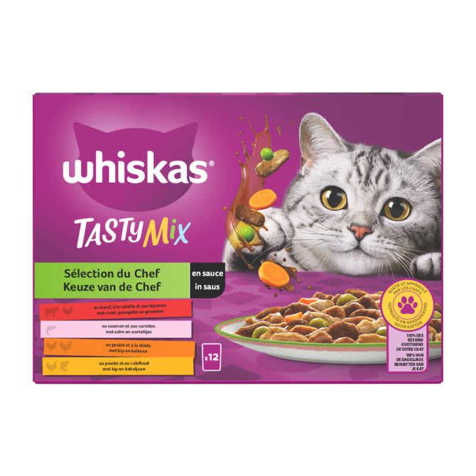 Whiskas Tasty mix in saus 1+