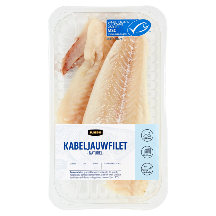 Jumbo Kabeljauwfilet Naturel 2 Stuks