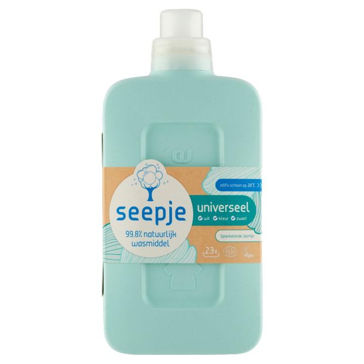 Seepje Natuurlijk Wasmiddel Universeel Sprankelende Jasmijn 1000 ml 23 Wasbeurten