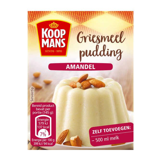 Dr. Oetker Griesmeelpudding amandelen