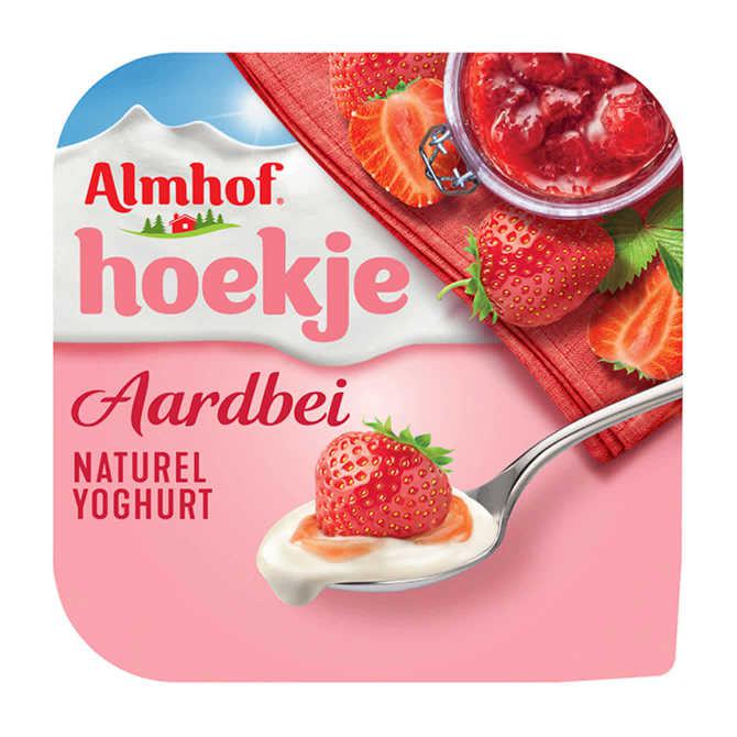 Almhof Hoekje aardbei naturel yoghurt