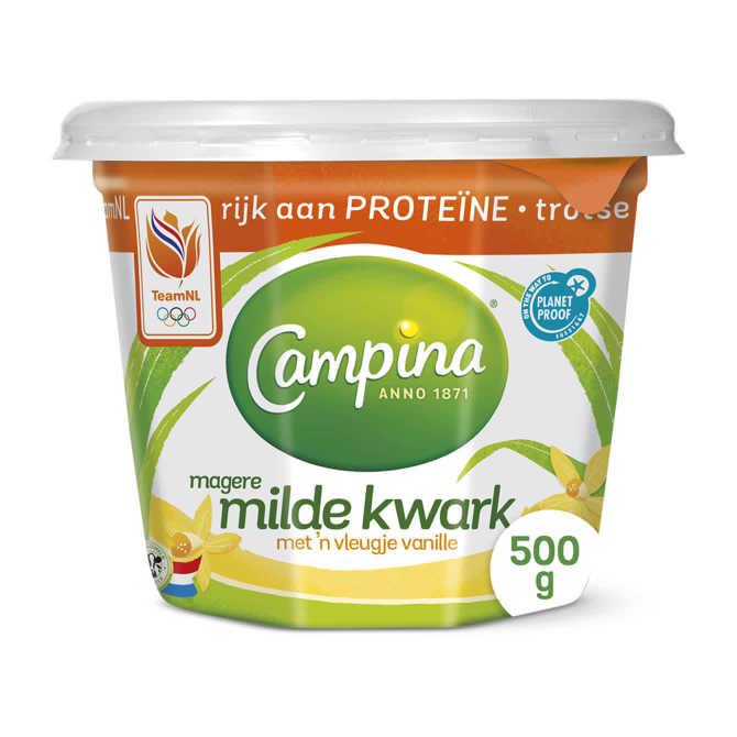 Campina Magere milde kwark vanille