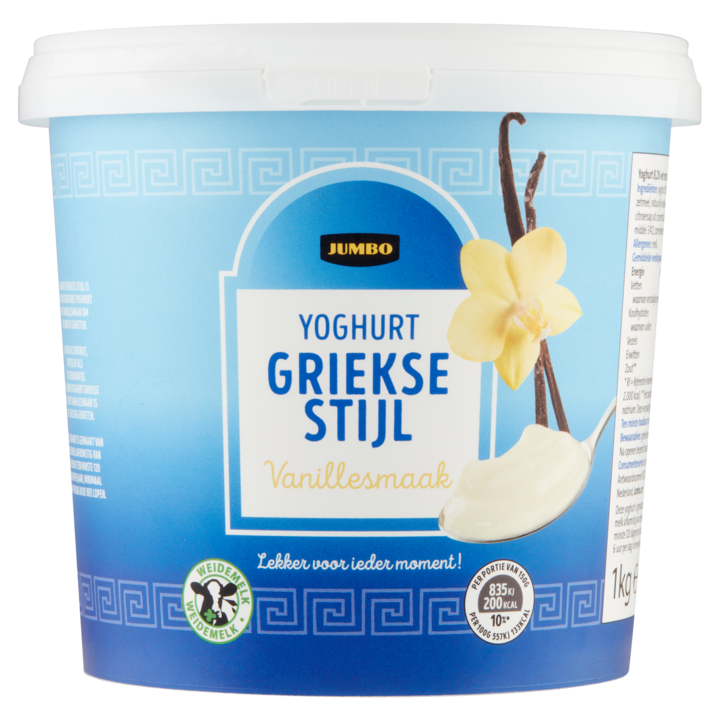 Jumbo Yoghurt Griekse Stijl Vanillesmaak 1kg