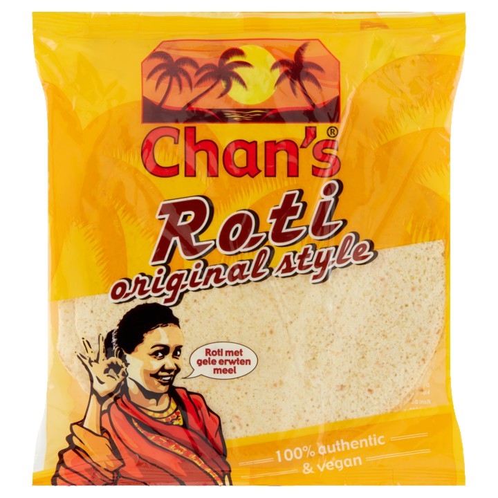 Chan&amp;#x27;s Roti Original Style 5 Stuks 300g