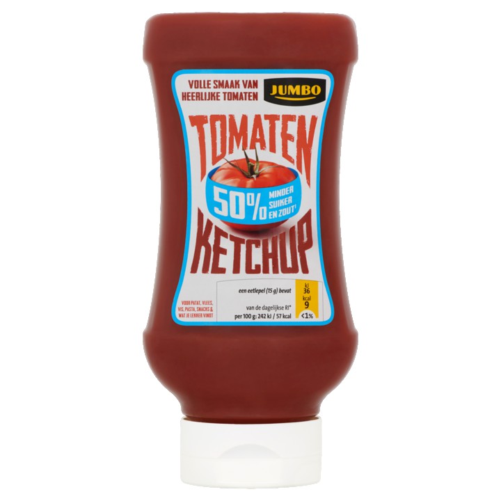 Jumbo Tomatenketchup 50% Minder Suiker en Zout 540ML