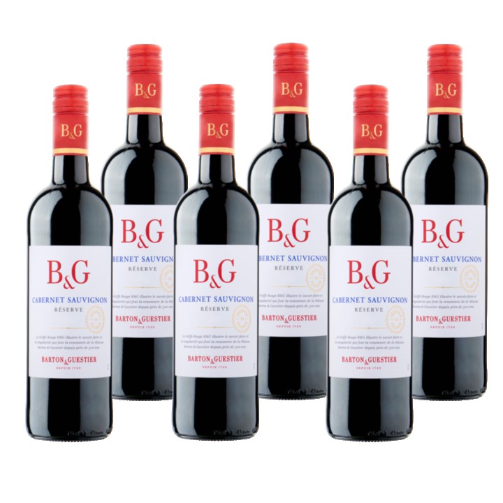 Barton &amp;amp; Guestier - R&amp;eacute;serve - Cabernet Sauvignon - 6 x 750ML