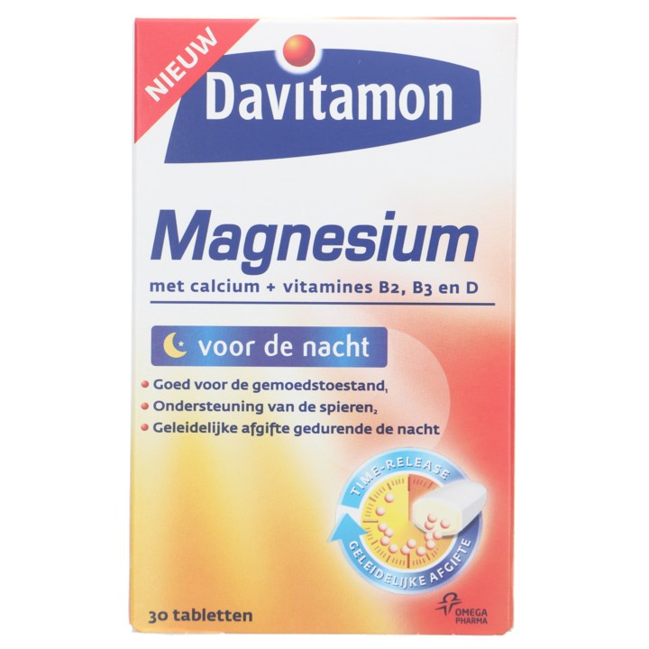 Davitamon Magnesium voor de nacht tabletten, 30 stuks